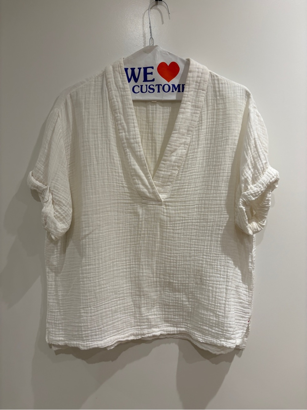 Xirena waffle white top size XS